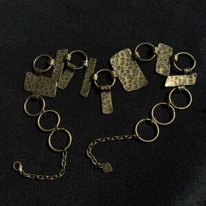 Dolce Vita Hammered Bronze Necklace